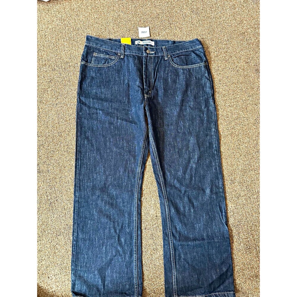 Lee Men's Bootcut Regular Fit Dark Wash Blue Denim Cotton 5-Pocket Jeans